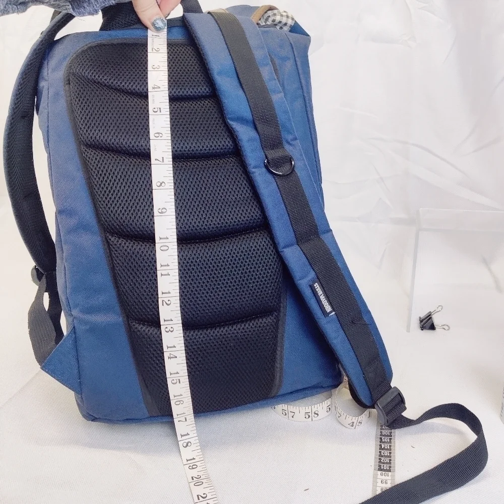Steve Madden Classic Utility Backpack Blue Drawstring Top Barnett Avenue